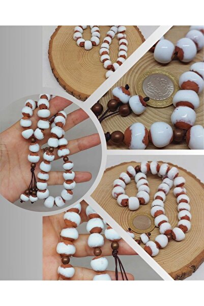 Yasamtohumu Серія «Земля Анатолії» 33-х білих керамічних намистин 10-12 мм (5...