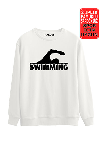 hakuof Înot Înot Imprimare Hanorac imprimat