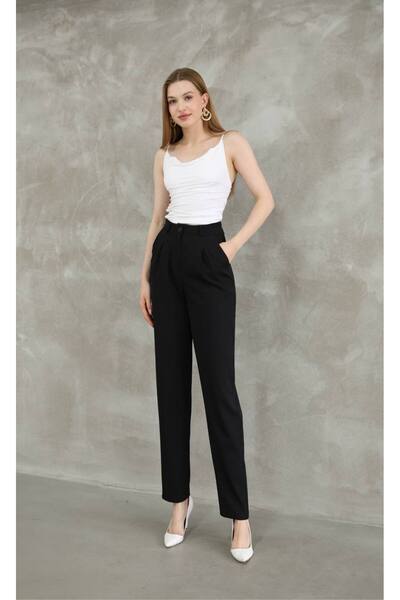 Bella Breeze Γυναικείο υφαντό παντελόνι διπλής τσέπης