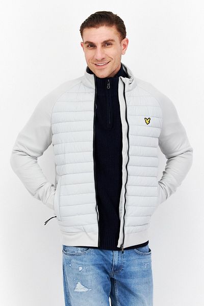 Lyle & Scott Men Quilted Puffer Jacket, Light Grey