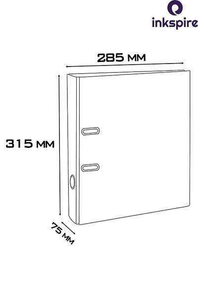 inkspire 1Pc Wide Office Folder - with Ring, Plastic Document Folder, Pp File Organizer, Office Folder with Lock