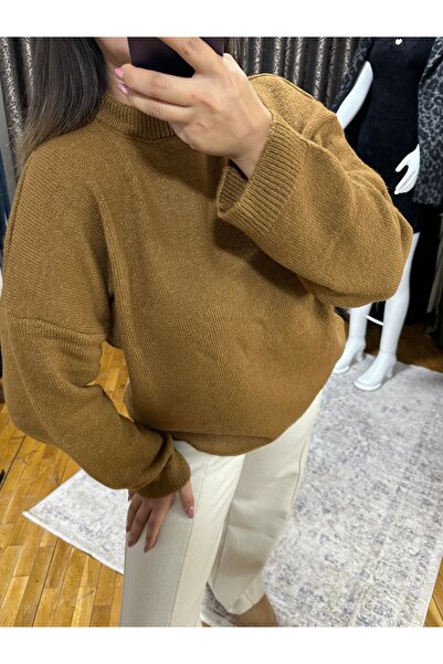 Qu Style Camel rengi yumuşak doku Kazak