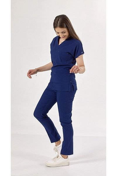 Uçak Medikal Costum chirurgical Core-flex Blazer Blue Lycra