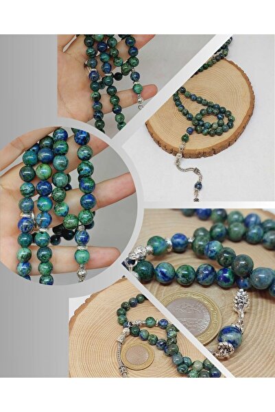 Yasamtohumu Азурит камінь 99-градусний чотки 8 мм (3210)