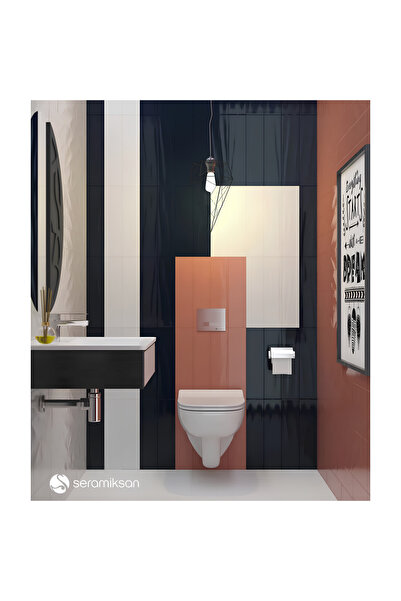 Seramiksan Petite Kanallı Asma Klozet A101001h, Yavaş Kapak