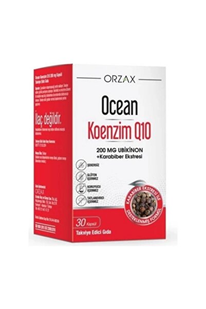 Orzax Ocean Koenzim Q10 200 mg 30 Kapsül
