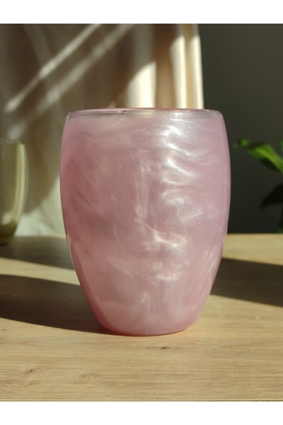 Moonart Design Simli, Hareketli, Işıltılı, Cam Kokteyl,Meşrubat,İçki Bardağı