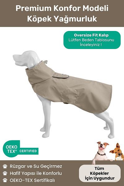 oyapet Wind & Waterproof Premium Comfortable Model Dog Raincoat for Small and Large Breed Dogs