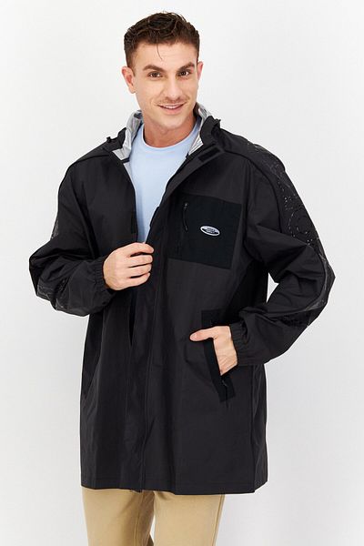 adidas Men Sportswear Fit Long Sleeve Outdoor Jacket, Black