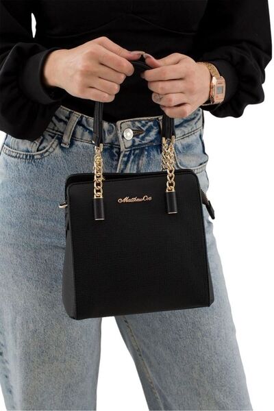 Matthew Cox T763 Model Black Women's Handbag