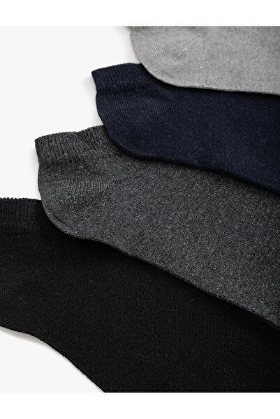 Koton Set of 4 Booties Socks Basic Cotton Blend