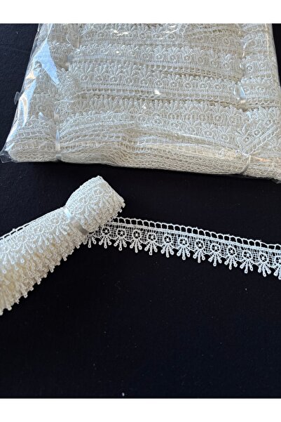 Butik İnce Güpür klasik model Güpür 9 metre boy imza tekstil Fransız Güpür di...