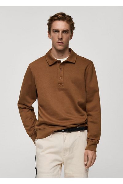 MANGO Man 100% Cotton Polo T-Shirt