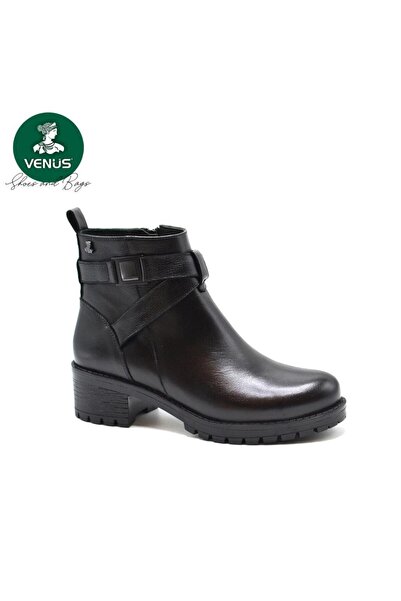 Venüs VENÜS 3373K KISA TOPUK KEMER DETAYLI KAYMAZ DERİ KADIN BOT
