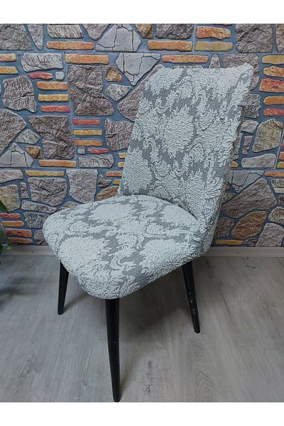 COVER TEKSTİL Μεγάλο οβάλ κάλυμμα καρέκλας Οθωμανικό σχέδιο