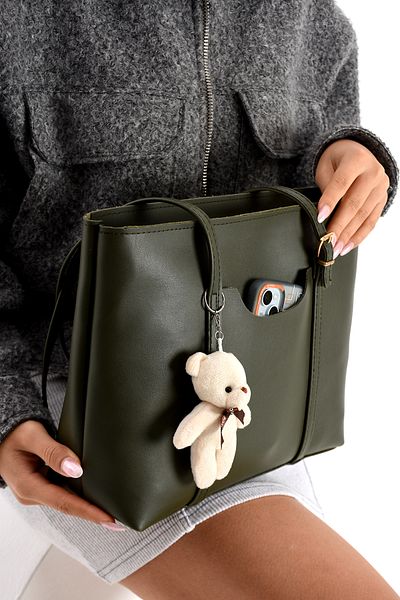 NWR BAGS Geantă de umăr și de umăr pentru femei verde Dimensiune 25x34