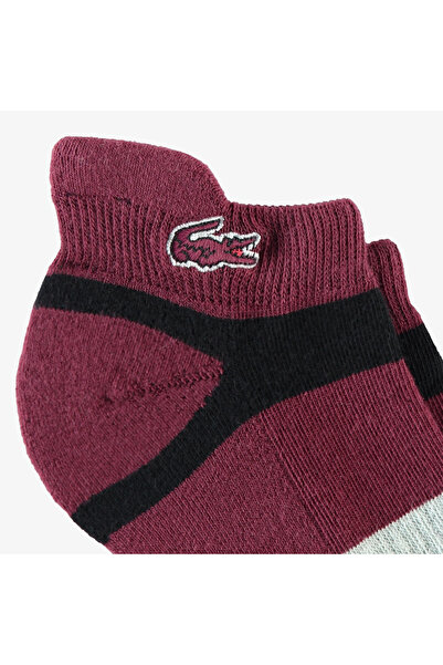 Lacoste Дамски чорапи с ивици в бордо