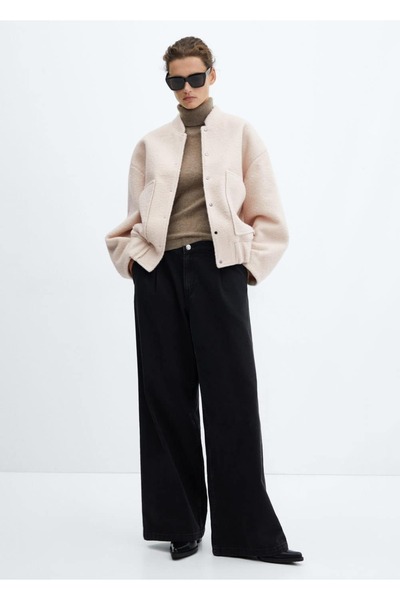 MANGO Woman Oversize Bomber Ceket