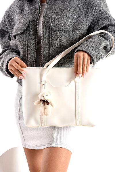 NWR BAGS Geantă de umăr și de umăr de damă albă Dimensiune 25x34