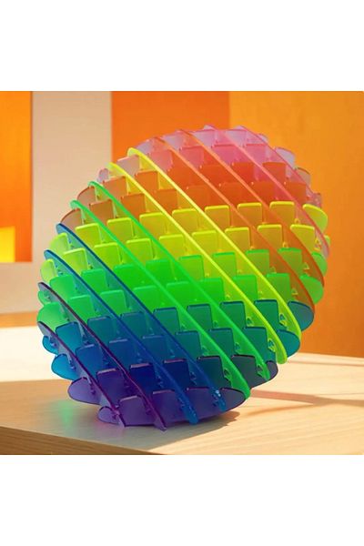 Doğan Oyuncak Dünyası Flexi Morf Fidget Stress Toy - Worm Rainbow