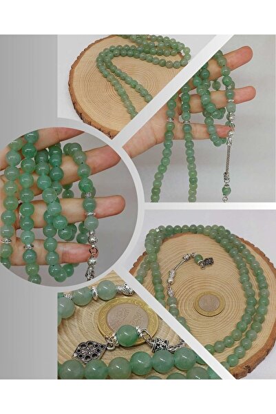 Yasamtohumu Aventurin kamen svetle boje 99 molitvenih perli 8mm (17605)