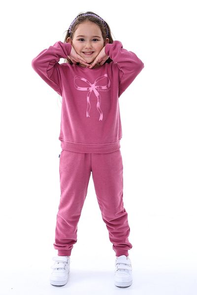 Kyex Girl's Bottom Top Cotton Tracksuit Set
