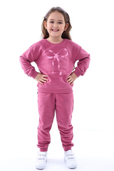 Kyex Girl's Bottom Top Cotton Tracksuit Set