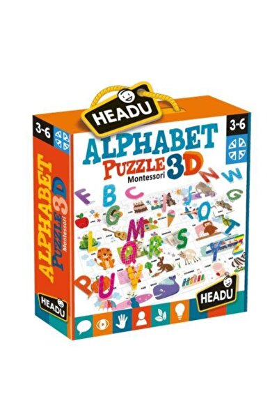 Headu Montessori Alphabet Puzzle 3D (3-6 Years)