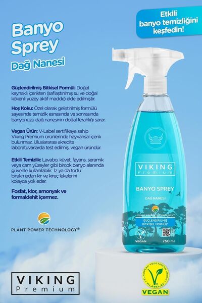 Viking Premium Banyo Spreyi Dağ Nanesi 750 ml 1 Adet