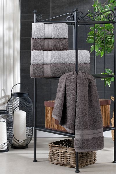 TABEA HOME Σετ πετσετών μπάνιου Kai 4 τεμαχίων 100% βαμβάκι