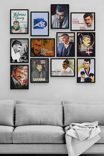 Pi Dekorasyon Yılmaz Güney 12 Parça Mdf (ahşap) Tablo Ofis Boyu