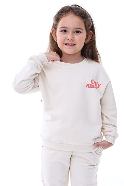 Kyex Girl's Cotton Bottom Top Tracksuit Set