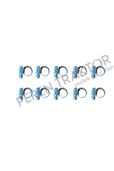 PEREN TRAKTÖR 10Pcs Adjustable Hose Clamp 8Mm-13Mm