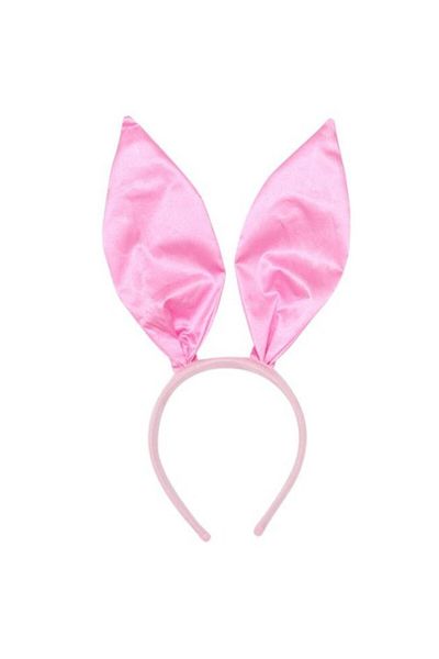 Home Pink Satin Shape Gable Rabbit Ear Crown