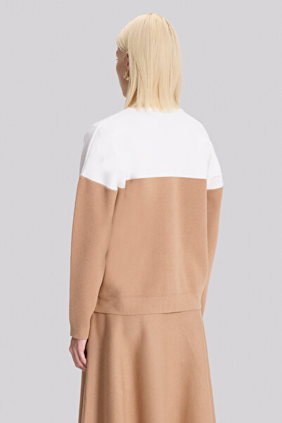 Naramaxx Toprak Ekru Triko Ceket