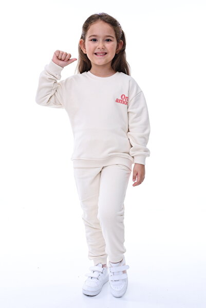 Kyex Girl's Cotton Bottom Top Tracksuit Set