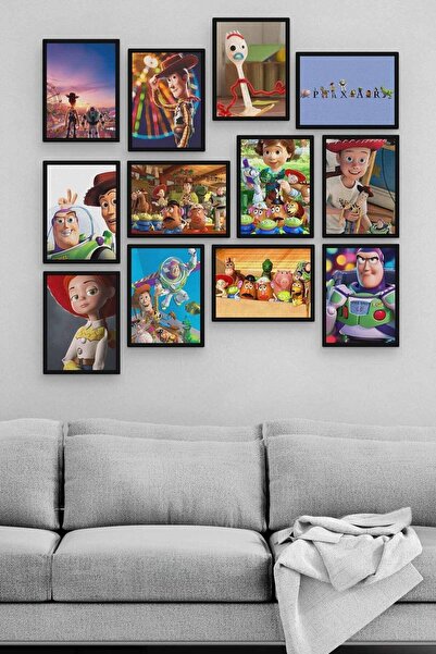 Pi Dekorasyon Toy Story 12 Parça Ahşap Mdf Tablo Zlltb237