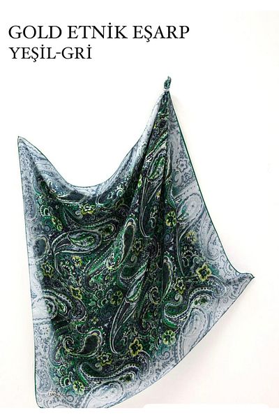 FRESCO SCARFS ΧΡΥΣΟ ΕΘΝΙΚΟ ΣΧΕΔΙΟ ΚΑΡΔΙΟΝ ΜΑΝΤΗΛΙ