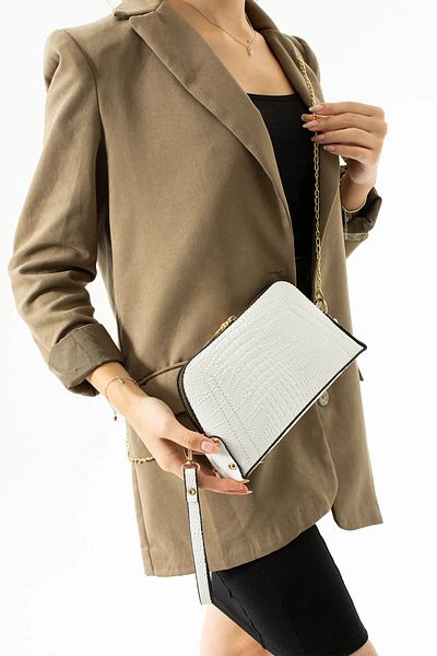 on star Handbag and Shoulder Chain Cross Strap Bag with Iguana Pattern
