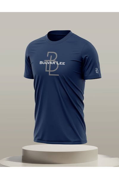 Bulvar Lee Tricou pentru bărbați cu gâtul în formă de O, casual, 95% bumbac, ...