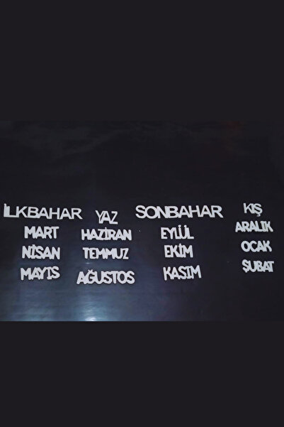 Aydede Oyunevi Felt Letters for Seasons Events