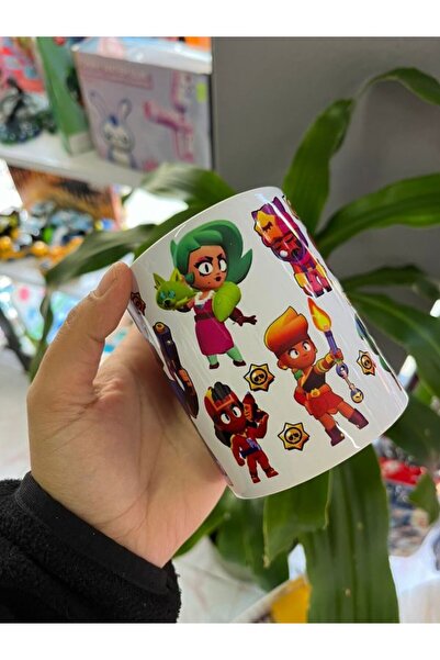 EyER Shoping Brawl Stars 3 Yön Baskı Özel Tasarım Kupa Bardak
