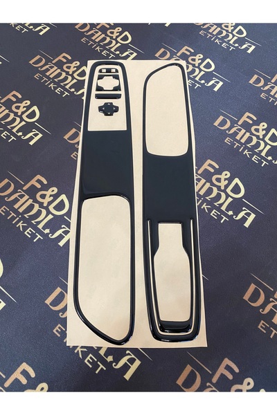 FD Damla Etiket رينو كليو 4 نموذج جديد لفتح النوافذ، طلاء أسود لامع، طلاء بيا...