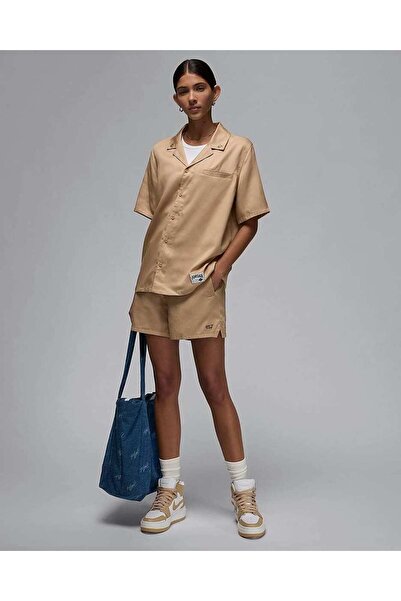 Nike Jordan Essentials Woven Twill Krem Kadın Dokuma Şort