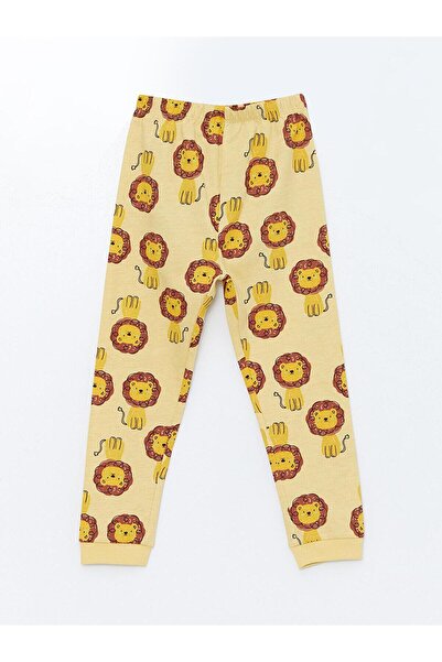 LC Waikiki LCW baby Bisiklet Yaka Uzun Kollu Baskılı Erkek Bebek Pijama Takımı