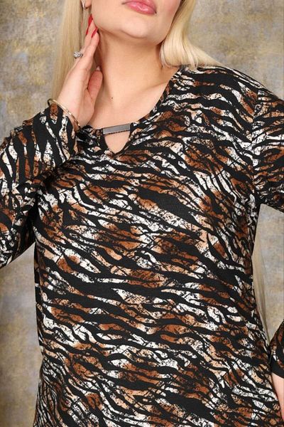 MODA Suede Fabric Blouse Jb 1311743
