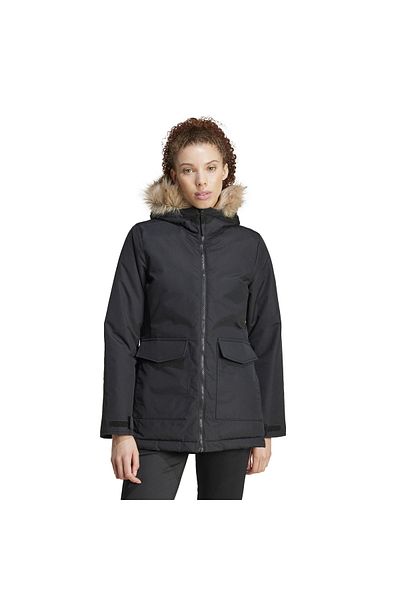 adidas Black Women's Regular Straight Coat W Paveric Par Ix8883