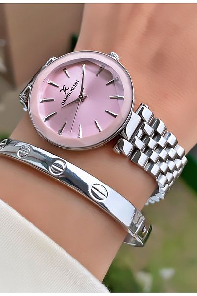 Daniel Klein Silver Color Women's Wristwatch - Bracelet