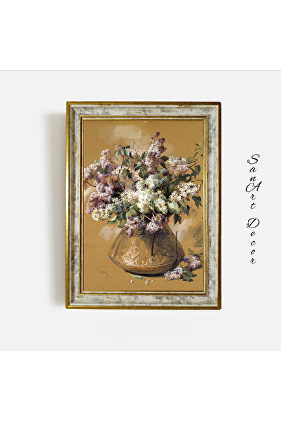 Sanart Pictură vintage cu rame, pictură în ulei, pictură înrămată, decor arti...