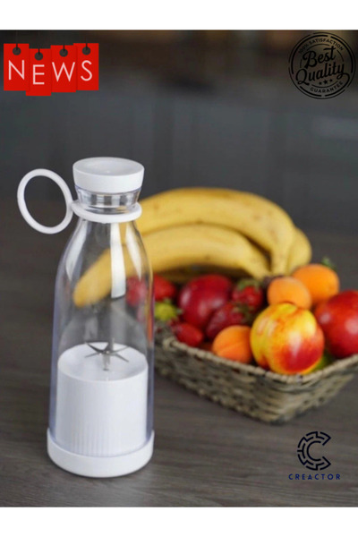 CREACTOR 380ml Taşınabilir Blender Mini Meyve Karıştırıcı Milkshake Smothie C...